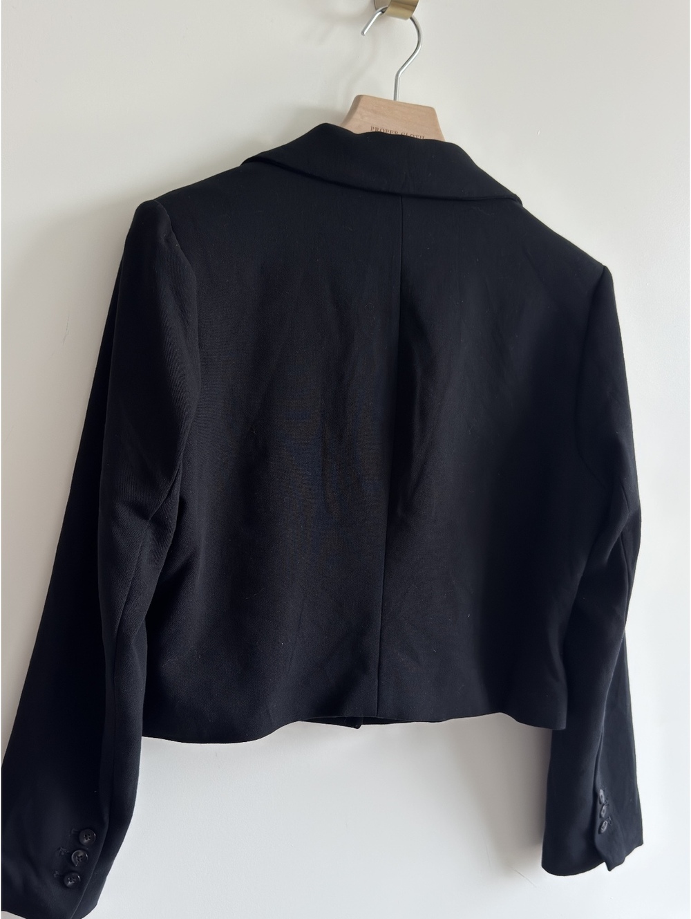 Joie Black Cropped One Button Blazer Jacket Stretch Career Office Women’s L - Picture 8 of 11